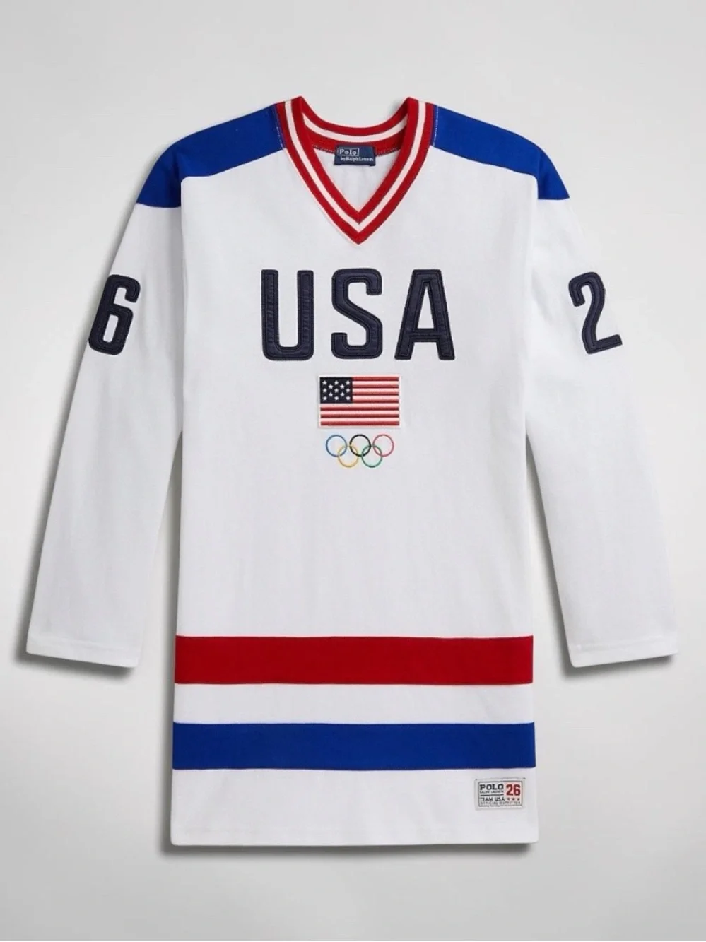 Polo Ralph Lauren Girls' Team USA Cotton Jersey Dress US Size 7